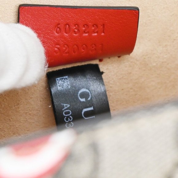 Authentic GUCCI Apple Small Bamboo 2Way Chain Shoulder Hand Bag Supreme Leather - Picture 4 of 16